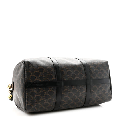 Celine Triomphe Canvas Medium Voyage Duffle Black 3 of 8