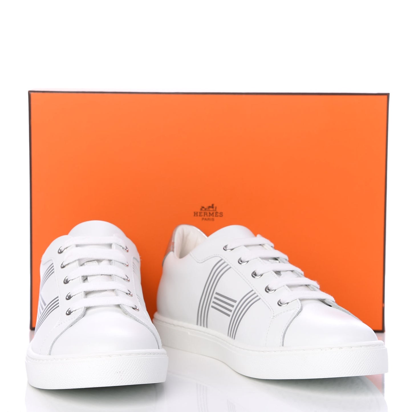 Nappa Womens Avantage Sneakers 38.5 White Argent