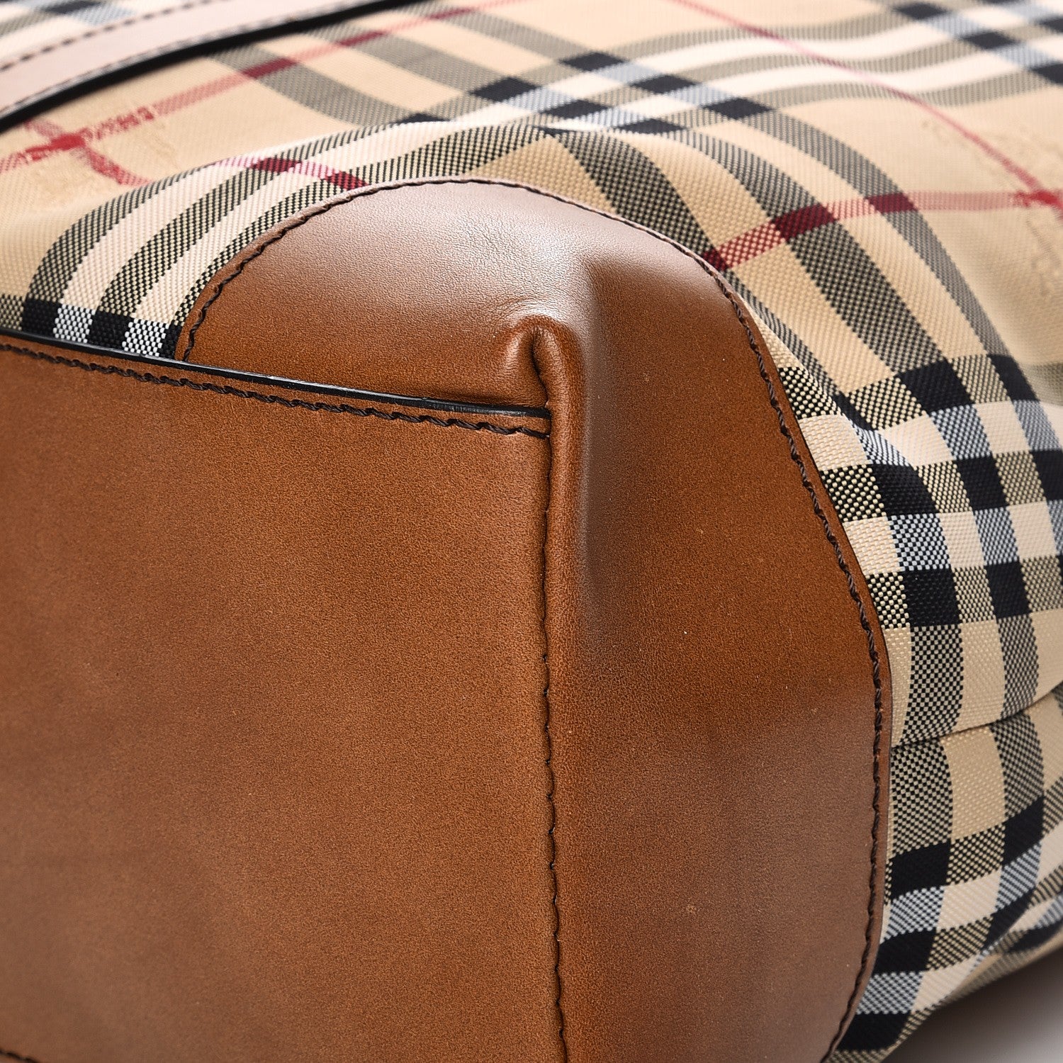 Burberry Horseferry Check Garnett Tote Tan 11 of 13