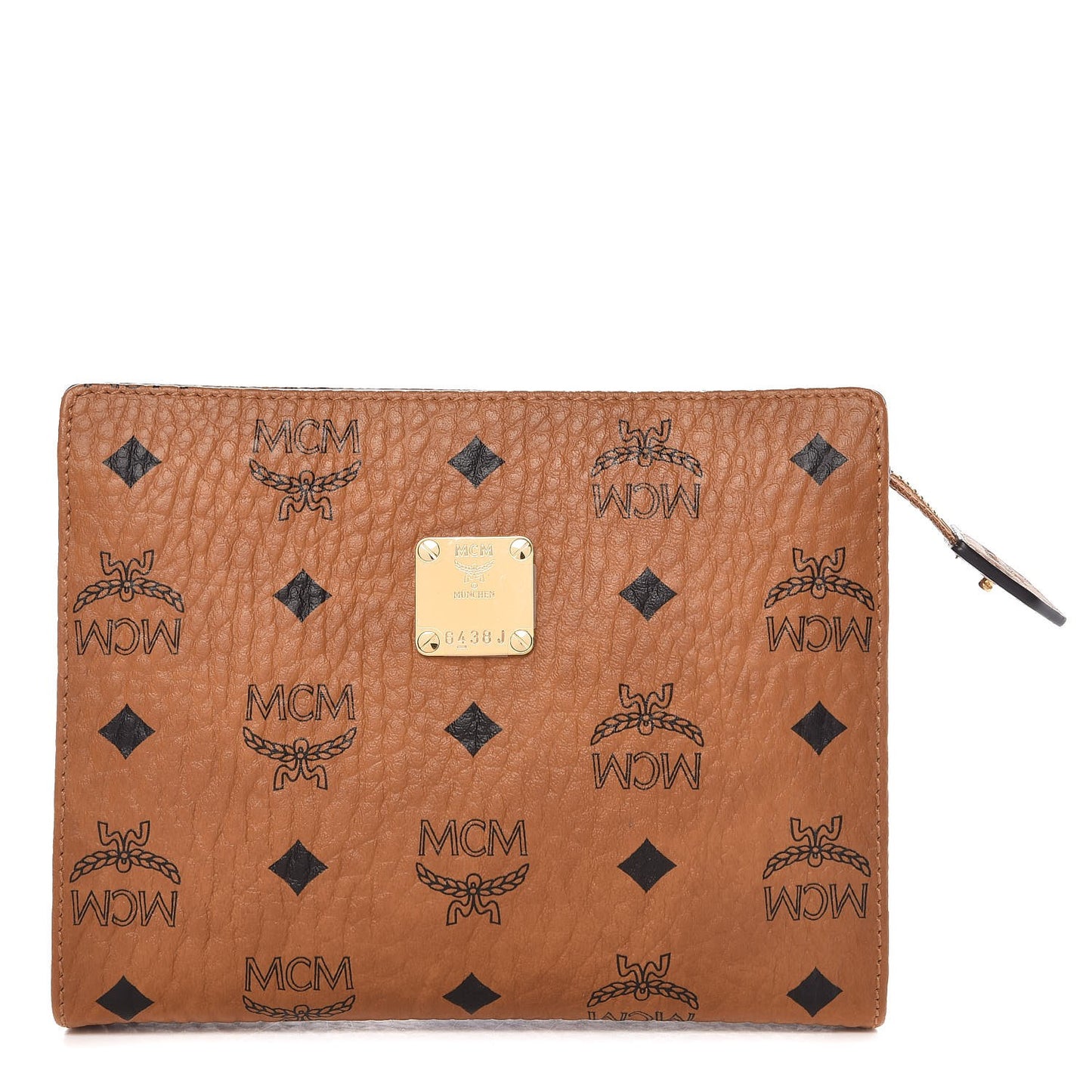 Visetos Small Zip Pouch Cognac