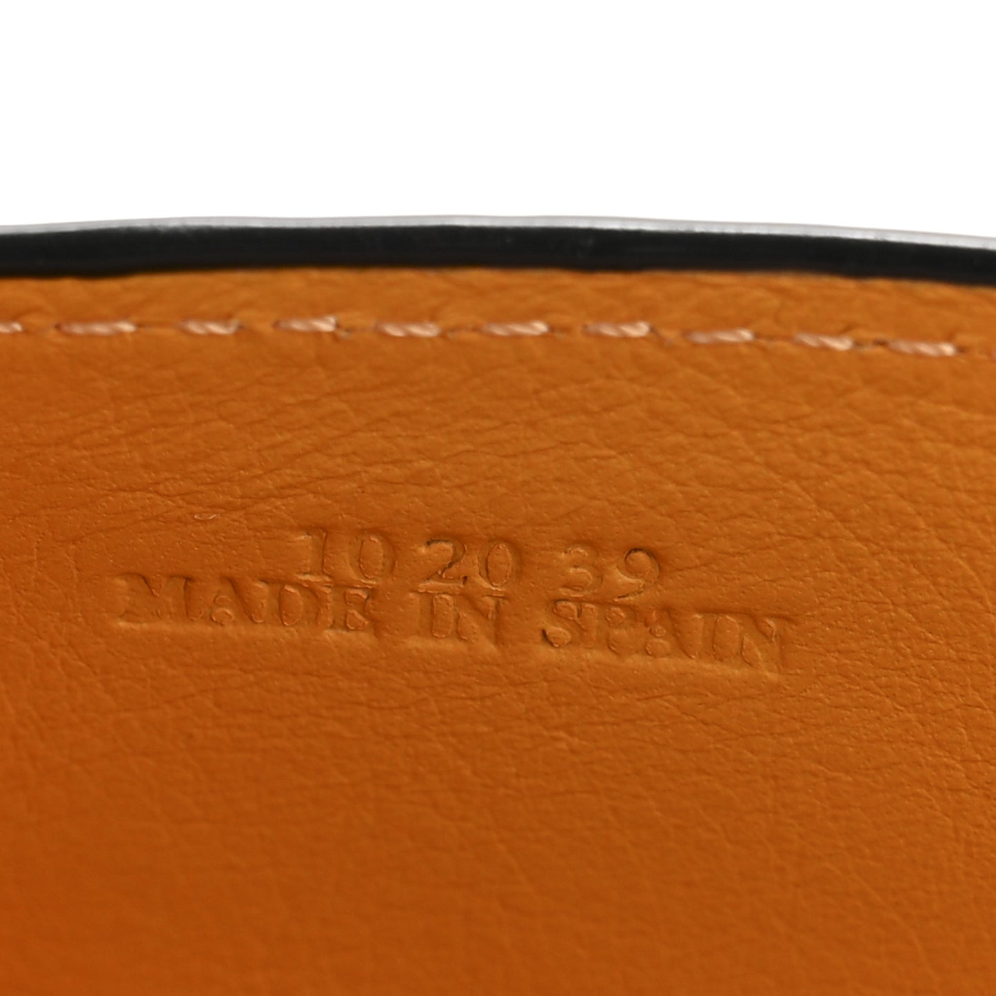 Grained Calfskin Anagram Trifold Wallet Sunflower