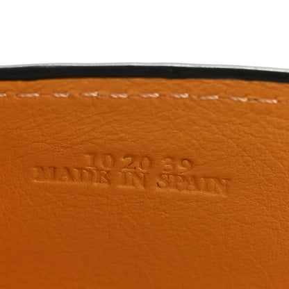 Loewe Grained Calfskin Anagram Trifold Wallet Sunflower 7 of 10