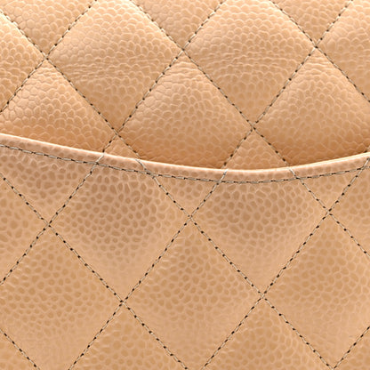 Chanel Caviar Quilted Small Double Flap Beige 11 of 11
