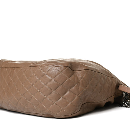 Jimmy Choo Lambskin Biker Hobo Beige 10 of 24