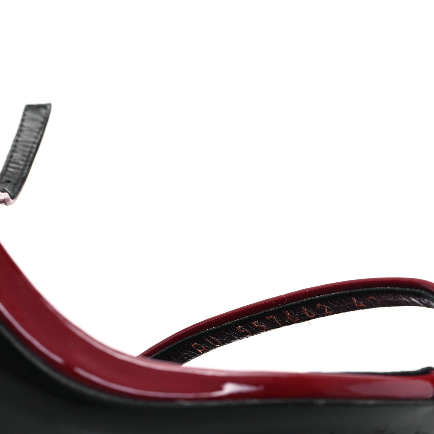 Saint Laurent Patent Calfskin Opyum 110 Sandals 41 Red 9 of 10