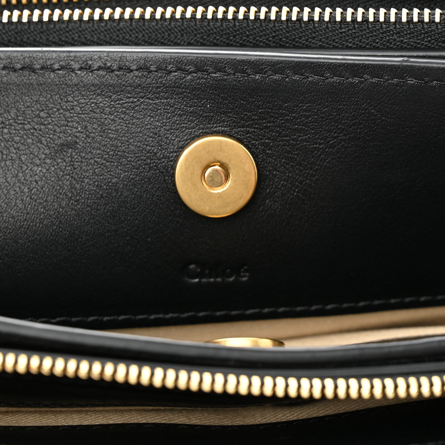 Chloe Calfskin Suede Mini Roy Bag Black 6 of 9