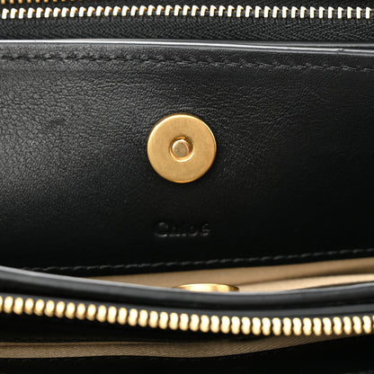 Chloe Calfskin Suede Mini Roy Bag Black 6 of 9