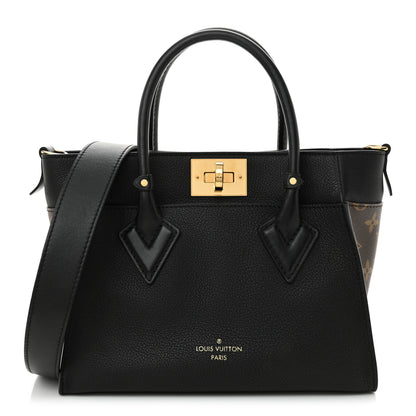 Louis Vuitton Calfskin Monogram On My Side PM Black 1 of 9