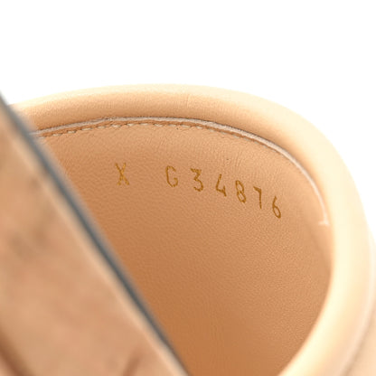 Chanel Calfskin Cork Logo Mule Sandal 39.5 Beige Black 8 of 8