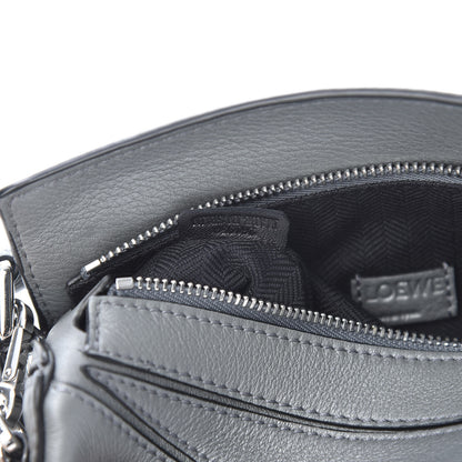 Loewe Calfskin Mini Puzzle Bag Gunmetal 7 of 10