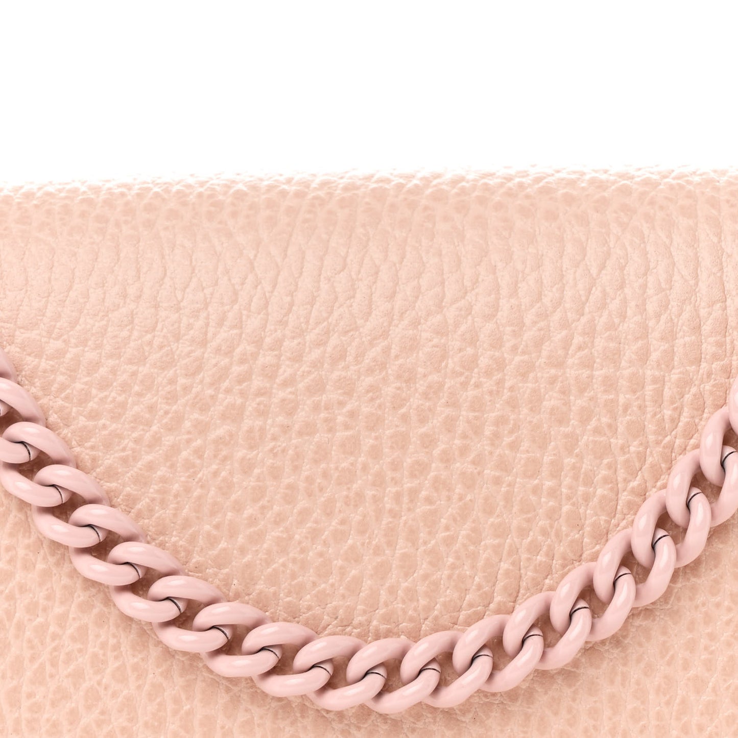 Dollar Calfskin Enamel Monochrome Mini G Perfect Pink