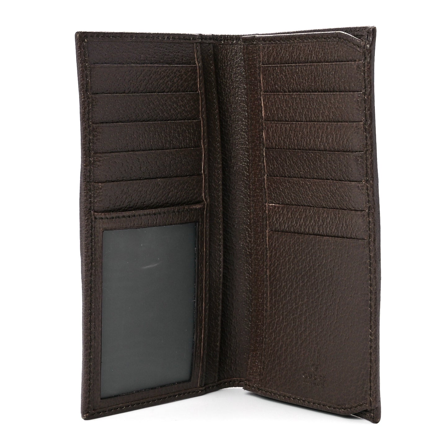 GG Supreme Monogram Web Mens Ophidia Long Wallet Beige New Acero