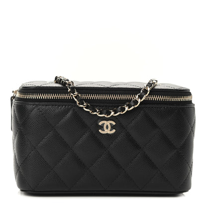 Chanel Caviar Quilted Small Vanity Case With Chain Black 1 of 9
