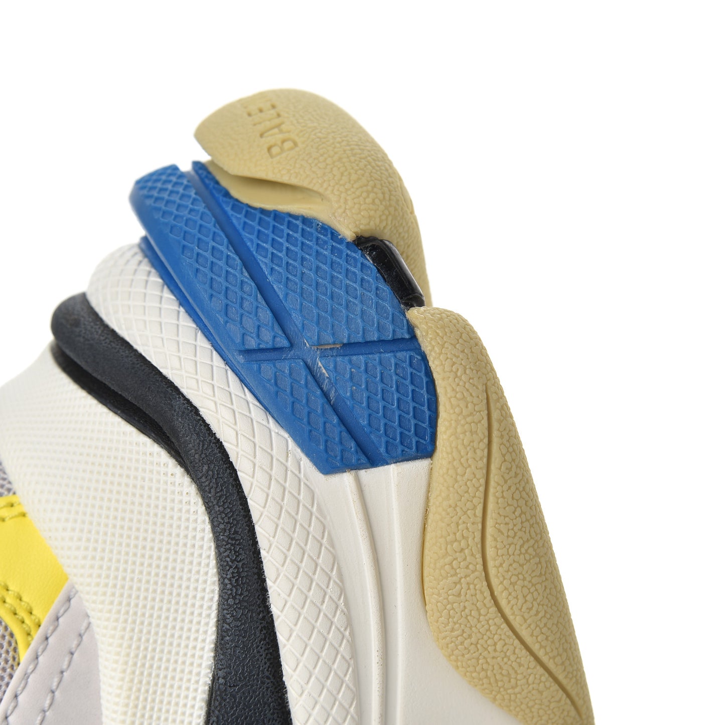 Fabric Mesh Womens Triple S Sneakers 36 White Purple Yellow