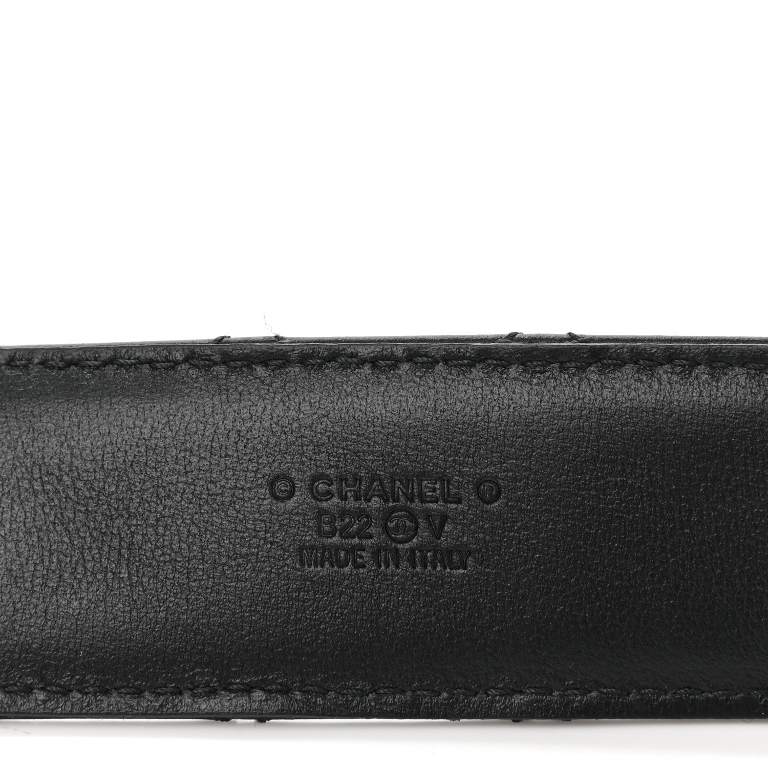 Chanel Calfskin Quilted CC Chain Belt 90 36 Black 3 of 7