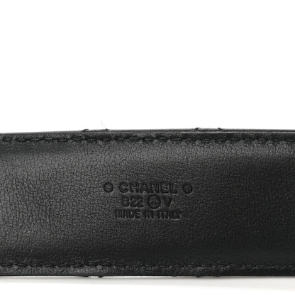 Chanel Calfskin Quilted CC Chain Belt 90 36 Black 3 of 7