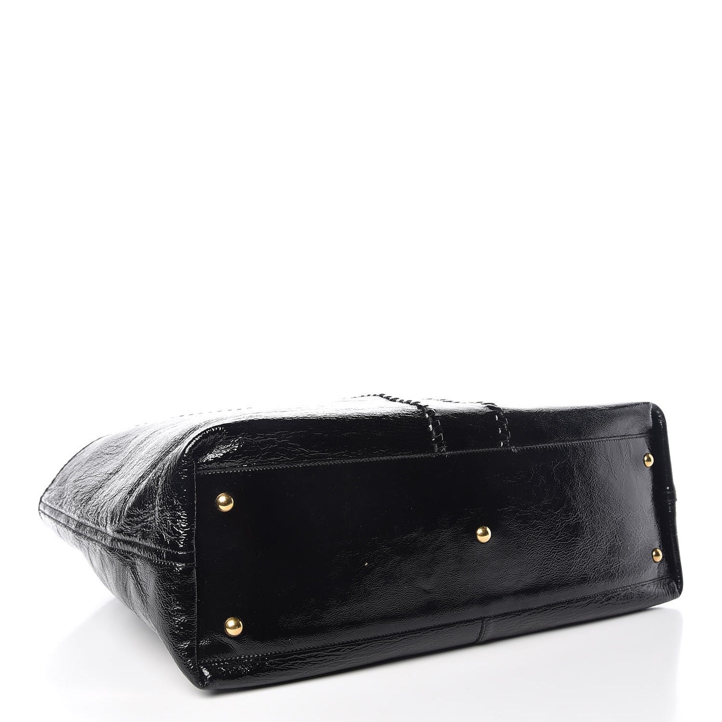 Patent Large Neo Double Reversible Tote Black