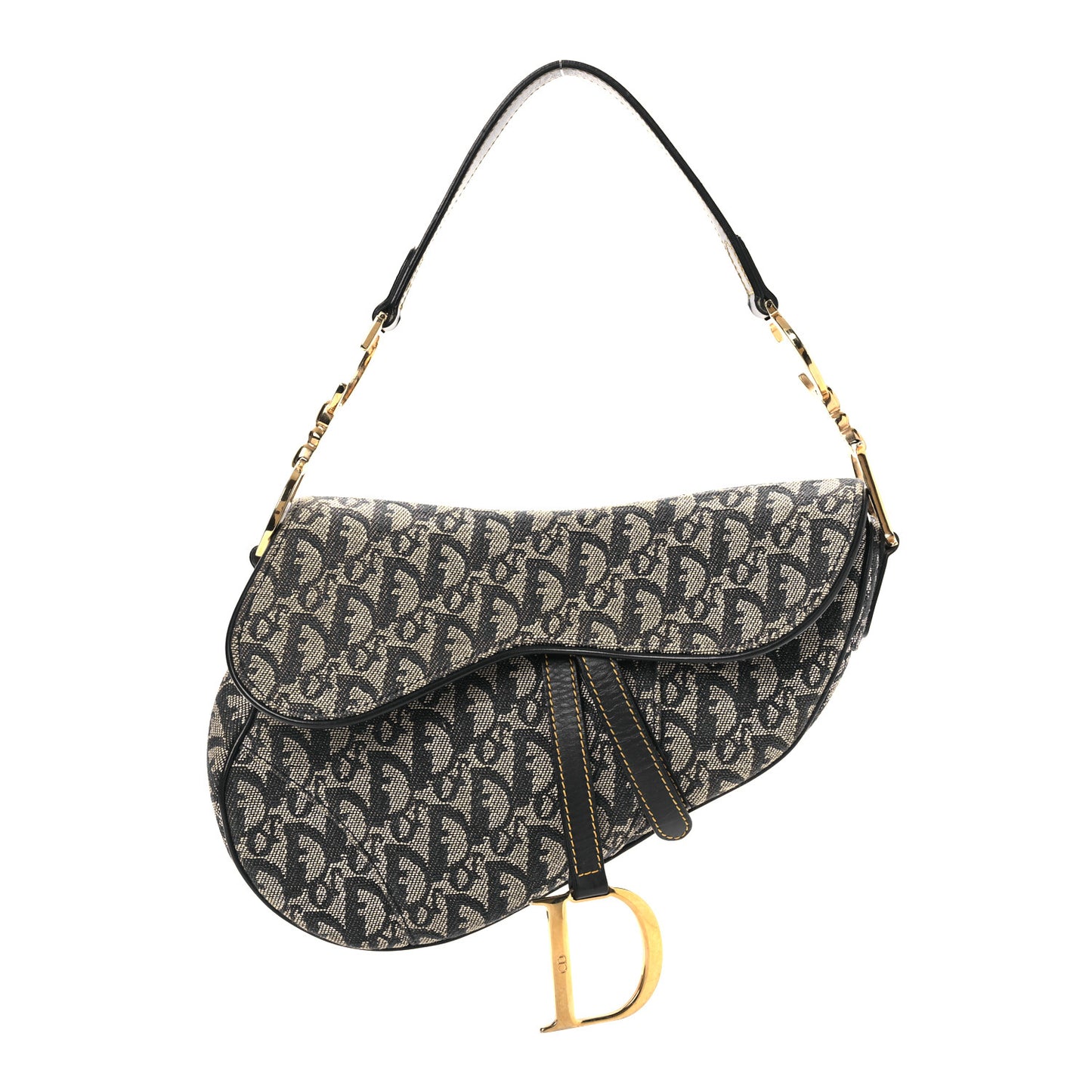 Monogram Saddle Bag Blue