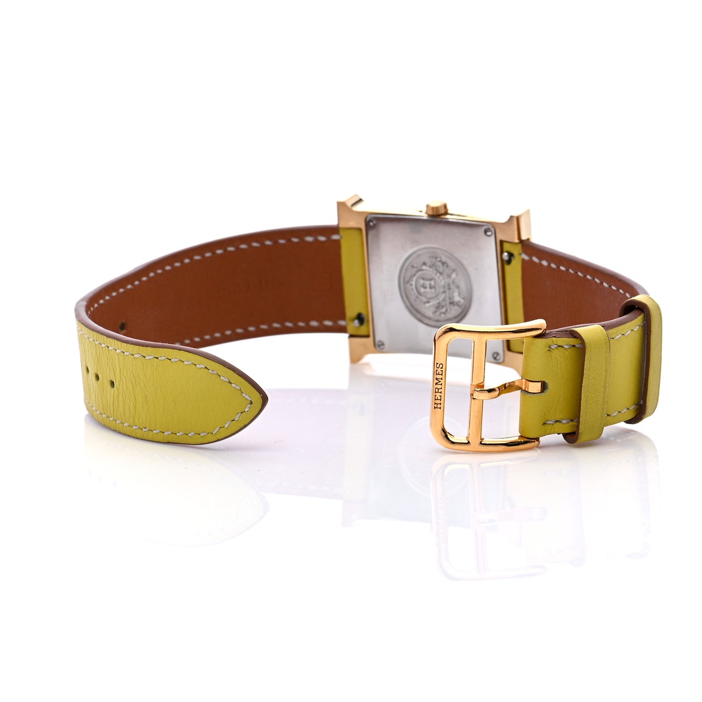 Stainless Steel Swift 26mm Heure H Hour Quartz Watch Lime