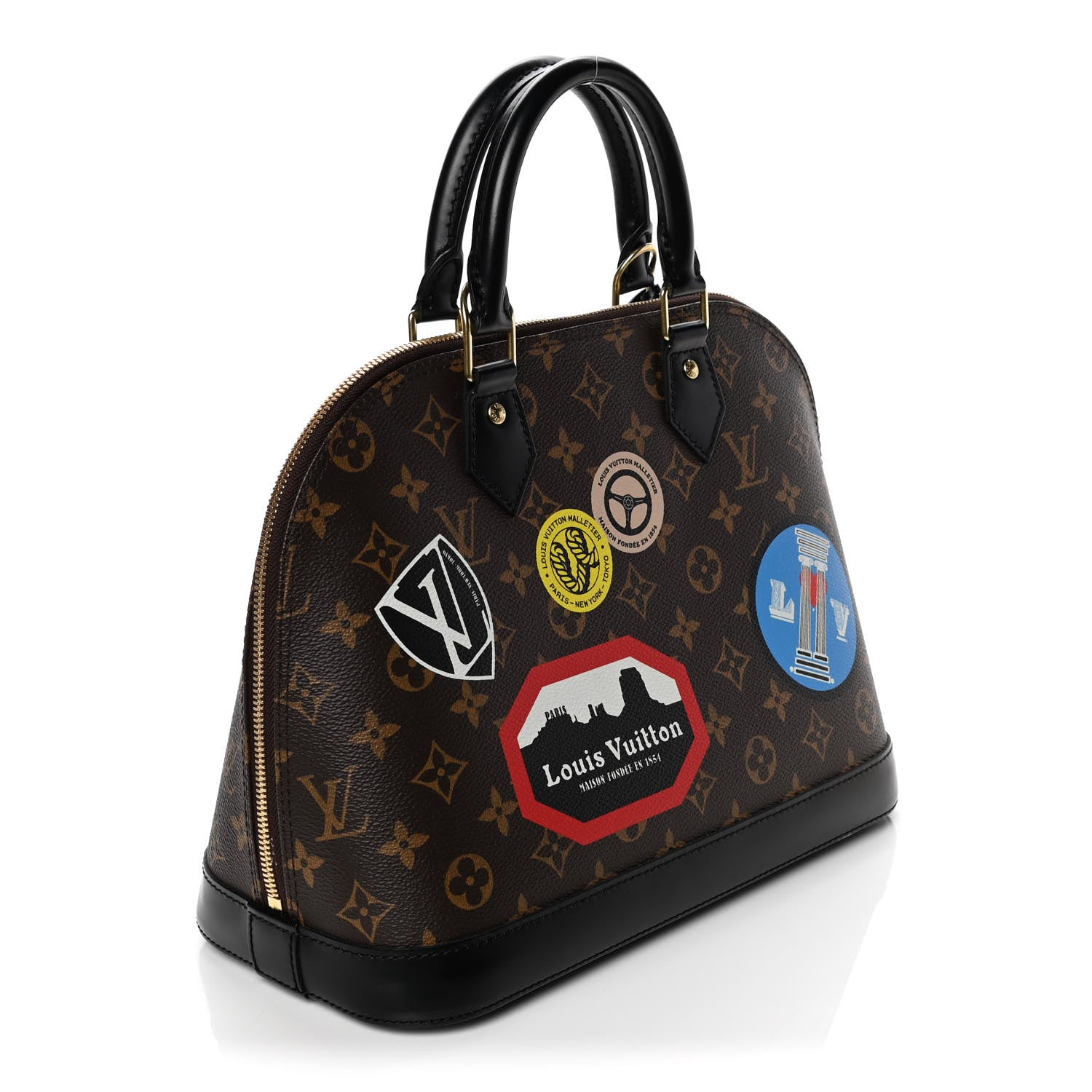 Louis Vuitton Monogram World Tour Alma PM 3 of 12
