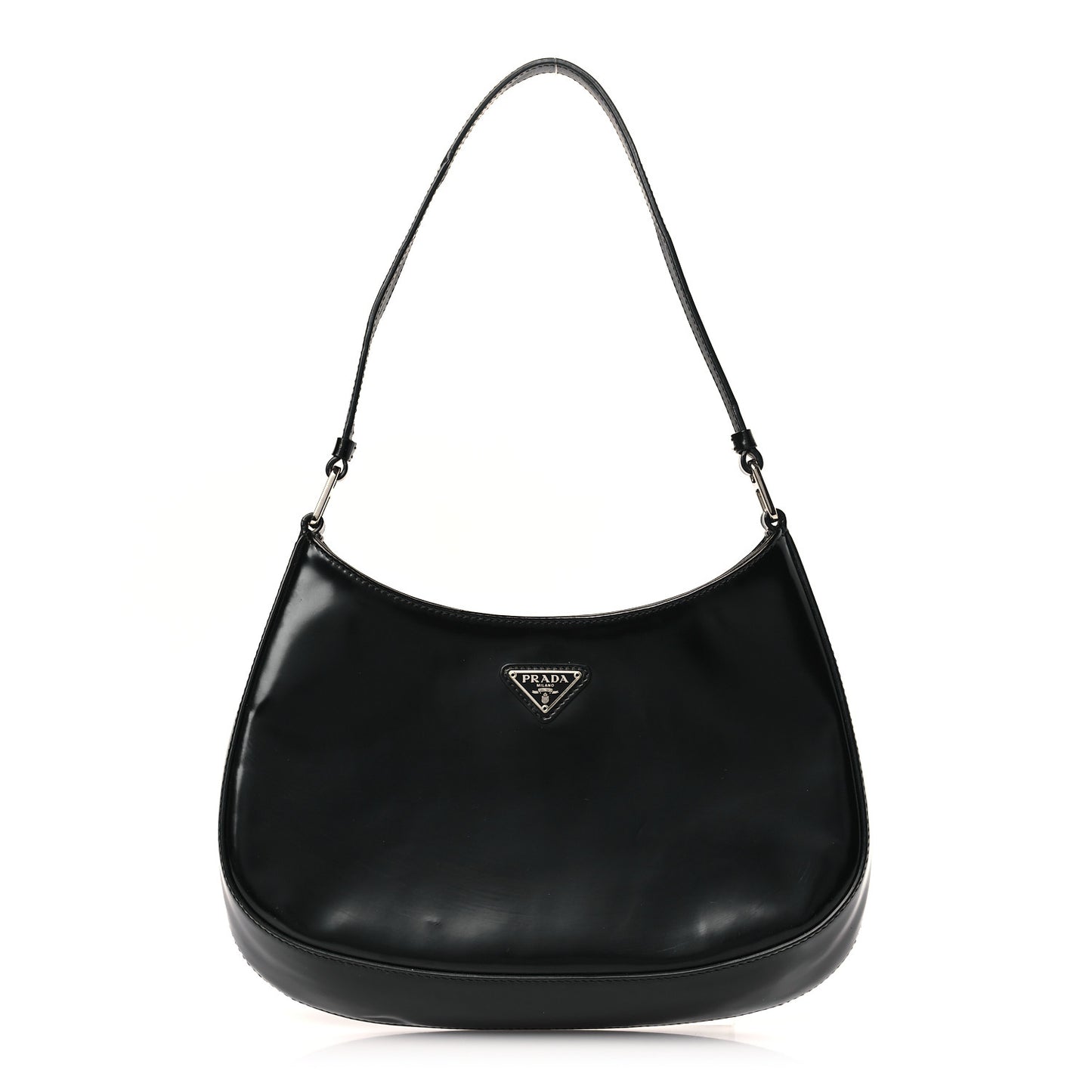 Spazzolato Cleo Shoulder Bag Black