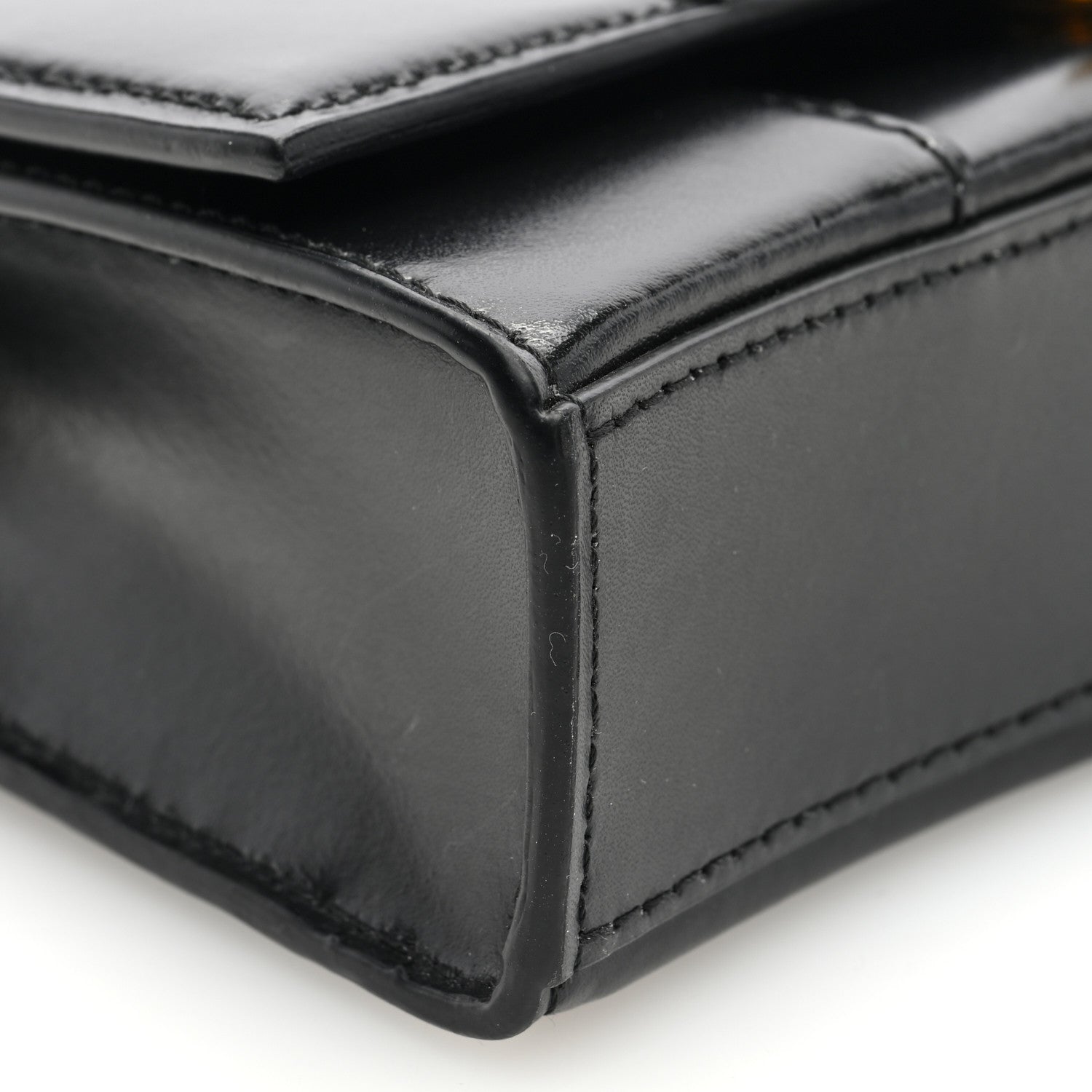 Balenciaga Shiny Box Calfskin XS Hourglass Wallet On Chain Black 8 of 9