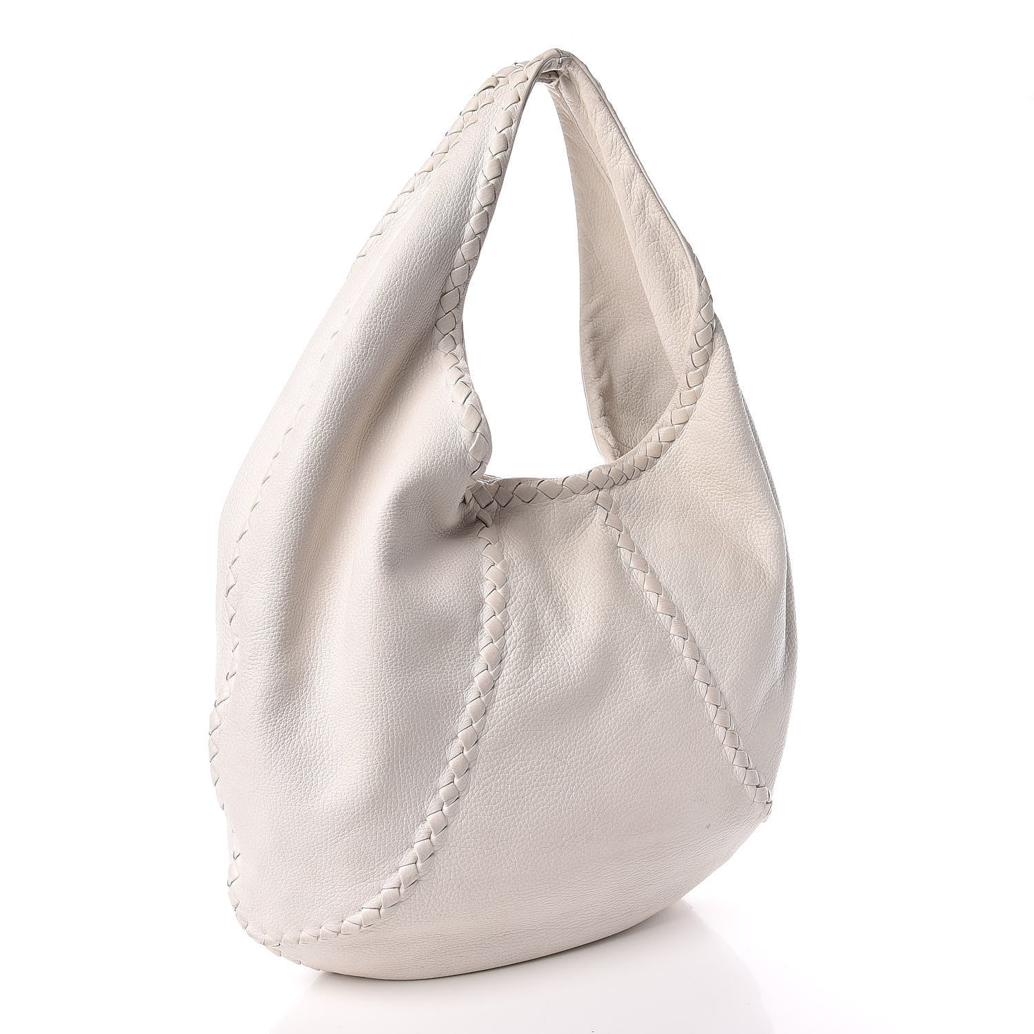 Bottega Veneta Cervo Deerskin Large Hobo White 3 of 15