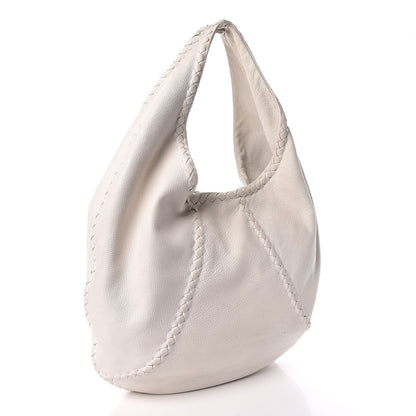 Bottega Veneta Cervo Deerskin Large Hobo White 3 of 15