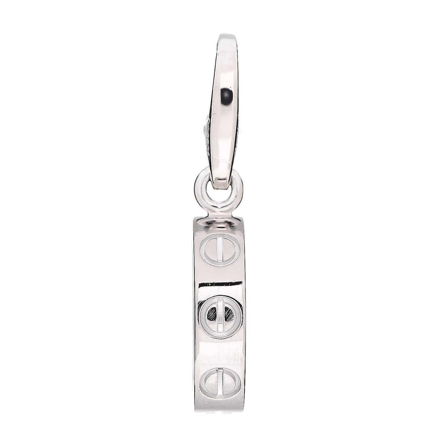 18K White Gold LOVE Ring Charm