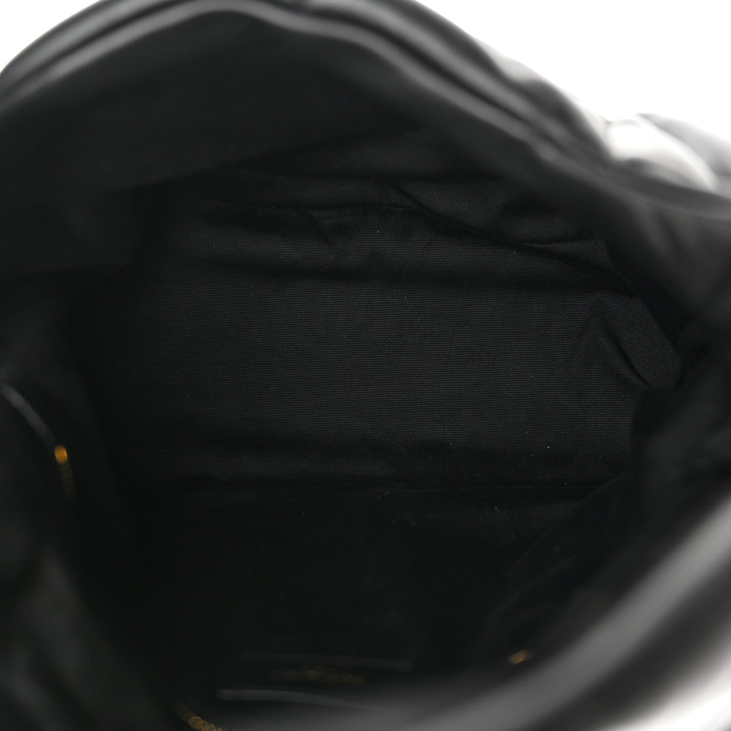 Saint Laurent Lambskin Quilted Medium Loulou Puffer Monogram Chain Satchel Black 5 of 10