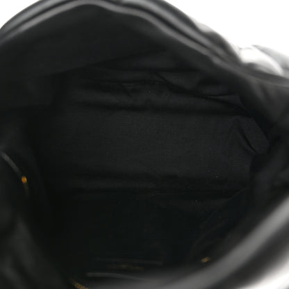Saint Laurent Lambskin Quilted Medium Loulou Puffer Monogram Chain Satchel Black 5 of 10