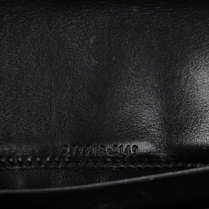 Gucci Calfskin Stirrup Continental Wallet Black 6 of 7