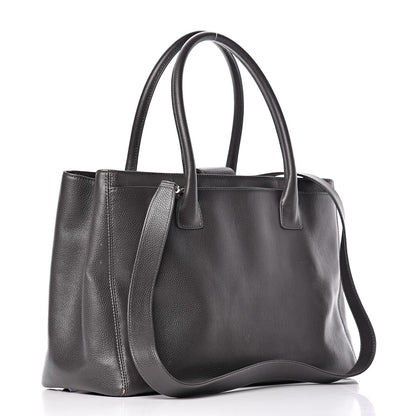 Chanel Calfskin Cerf Executive Shopper Tote Dark Grey 4 of 17