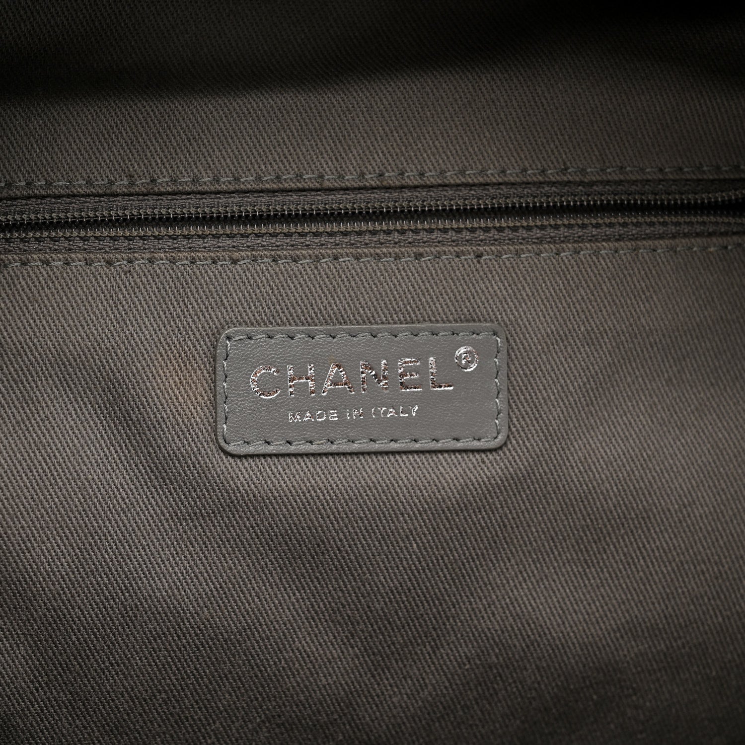 Chanel Graffiti Printed Canvas Medium Backpack Grey 5 of 11