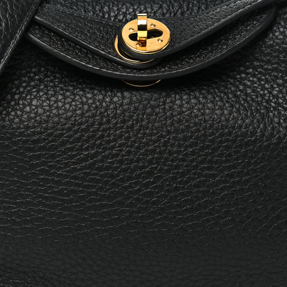 Hermes Taurillon Clemence Mini Lindy 20 Black 8 of 11