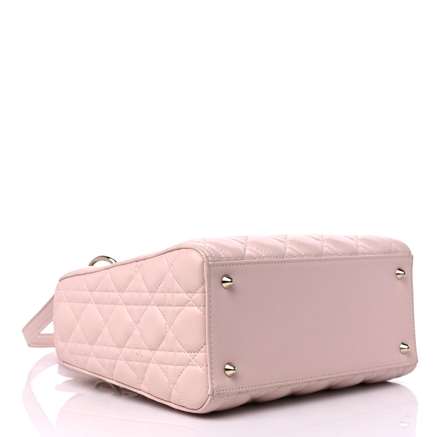 Lambskin Cannage Medium Lady Dior Light Pink