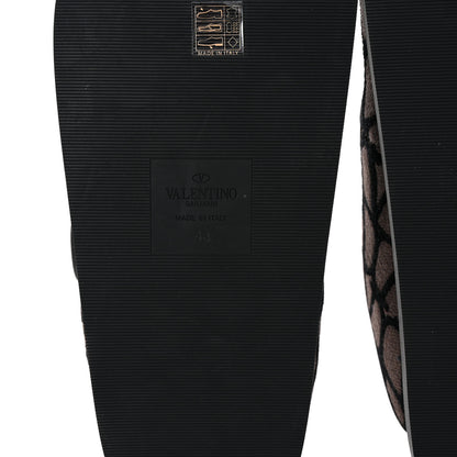 Valentino Garavani Toile Iconographe Vlogo Mens Double Strap Slide Sandals 43 Fondant Black 7 of 10