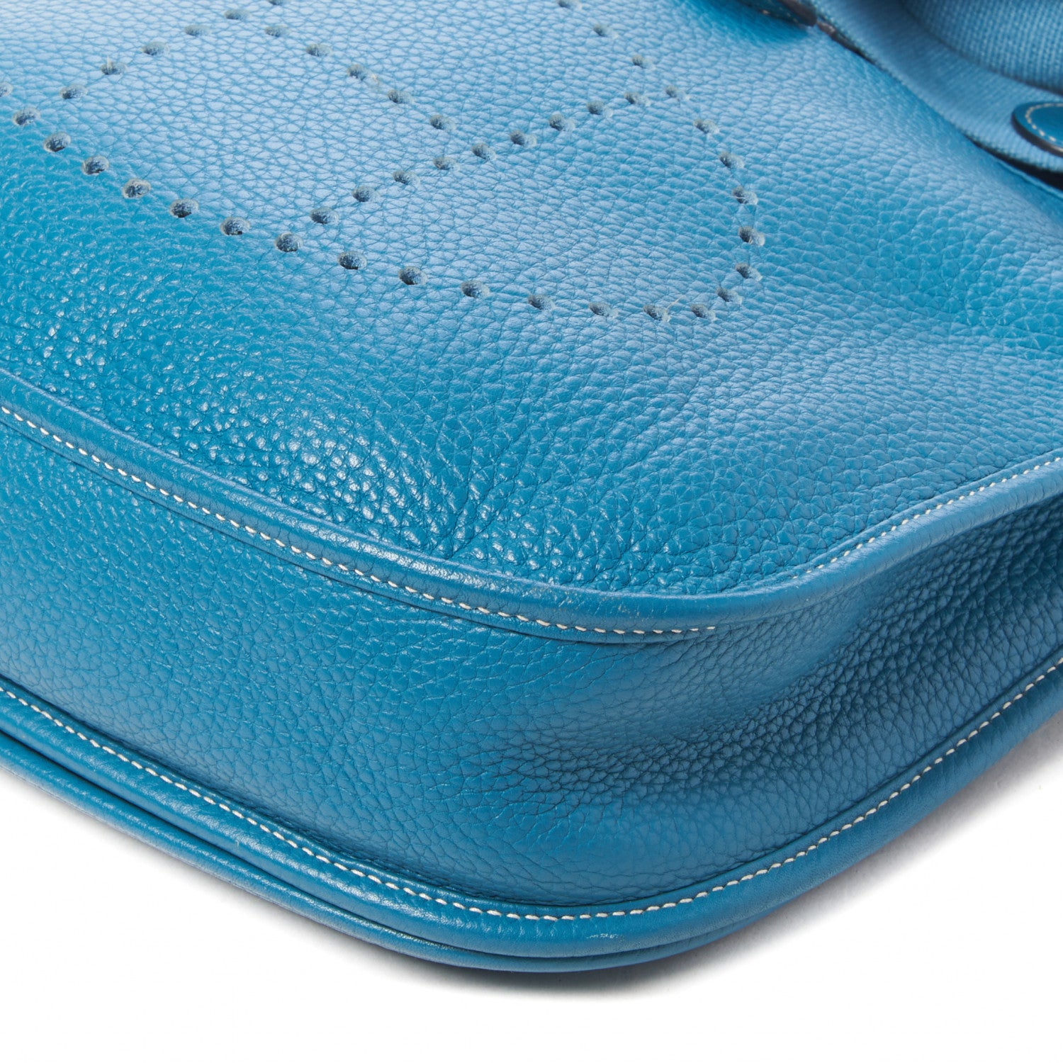 Hermes Taurillon Clemence Evelyne III PM Blue Jean 4 of 8