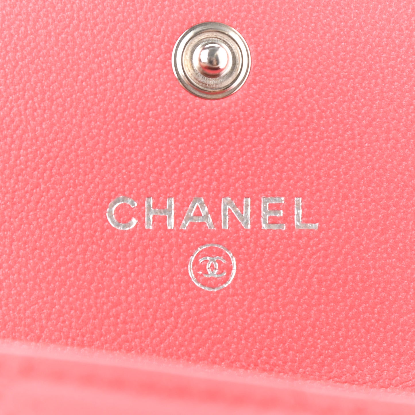 Lambskin Quilted Clutch With Chain Pink