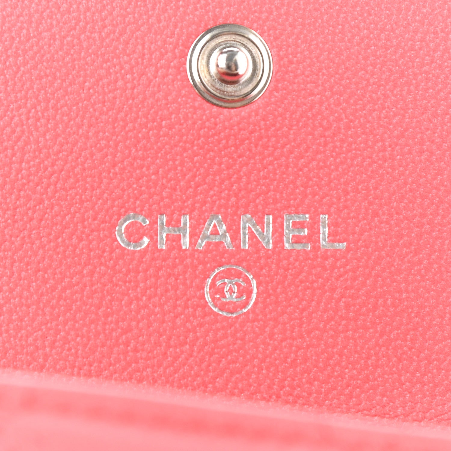Chanel Lambskin Quilted Clutch With Chain Pink 6 of 8