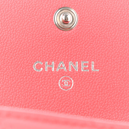 Chanel Lambskin Quilted Clutch With Chain Pink 6 of 8