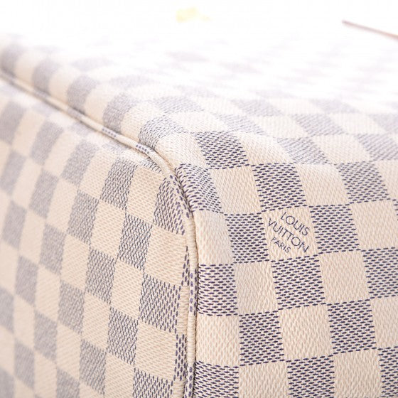 Damier Azur Neo Neverfull MM Rose Ballerine