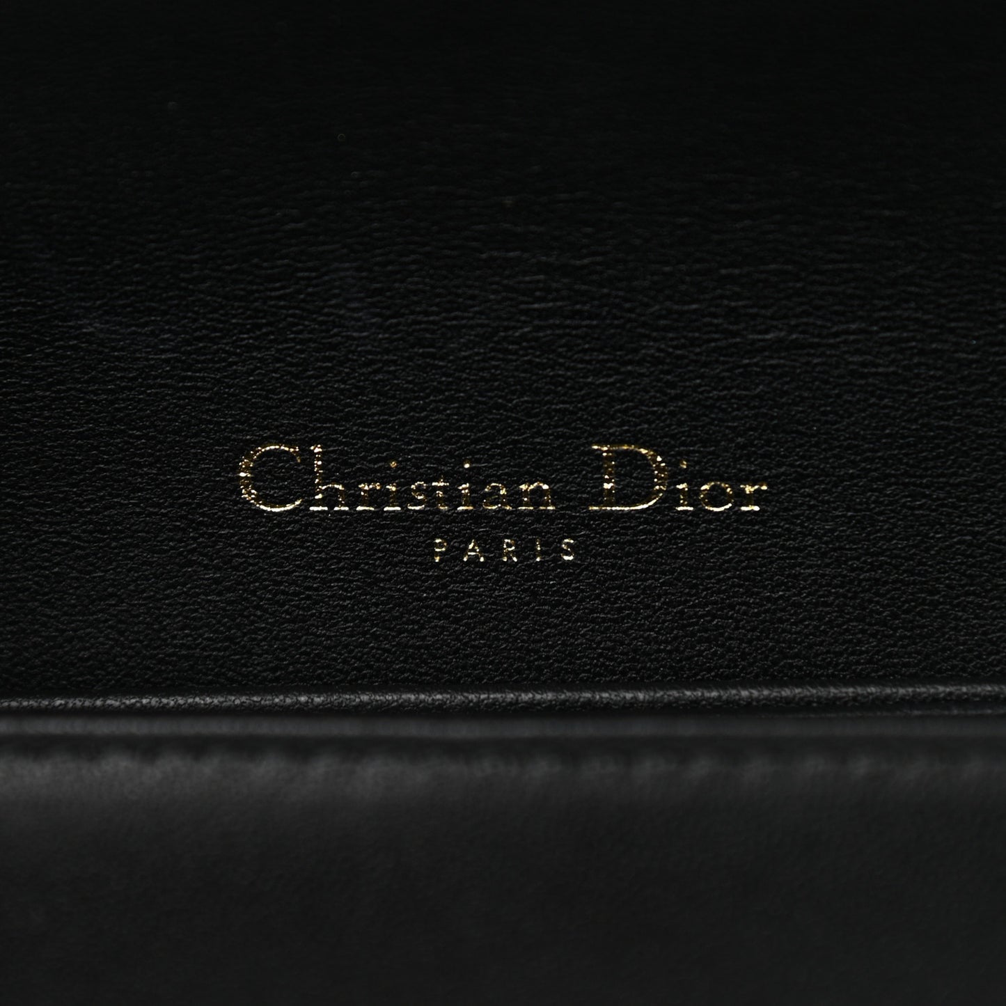 Lambskin Cannage Lady Dior Pouch Black