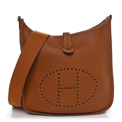 Hermes Taurillon Clemence Evelyne III GM Gold 1 of 9