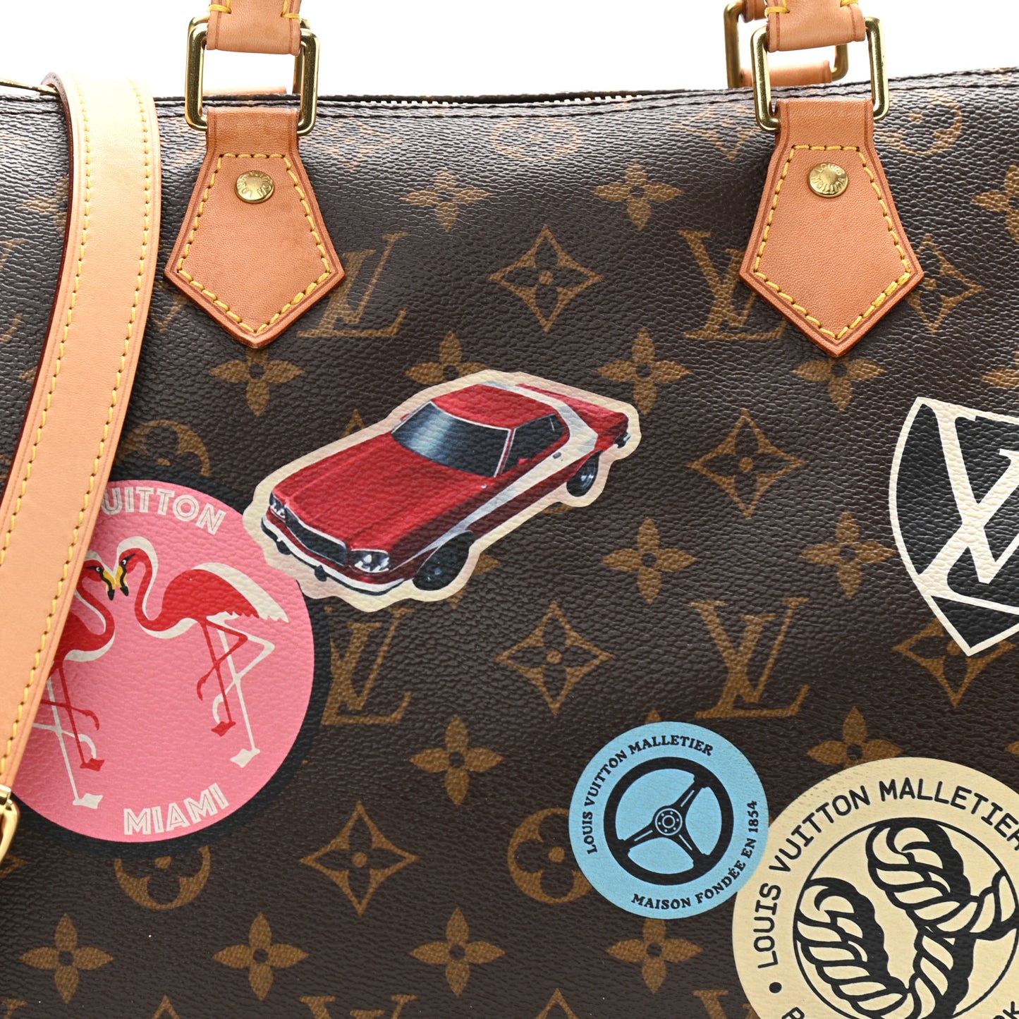Monogram World Tour Speedy Bandouliere 30