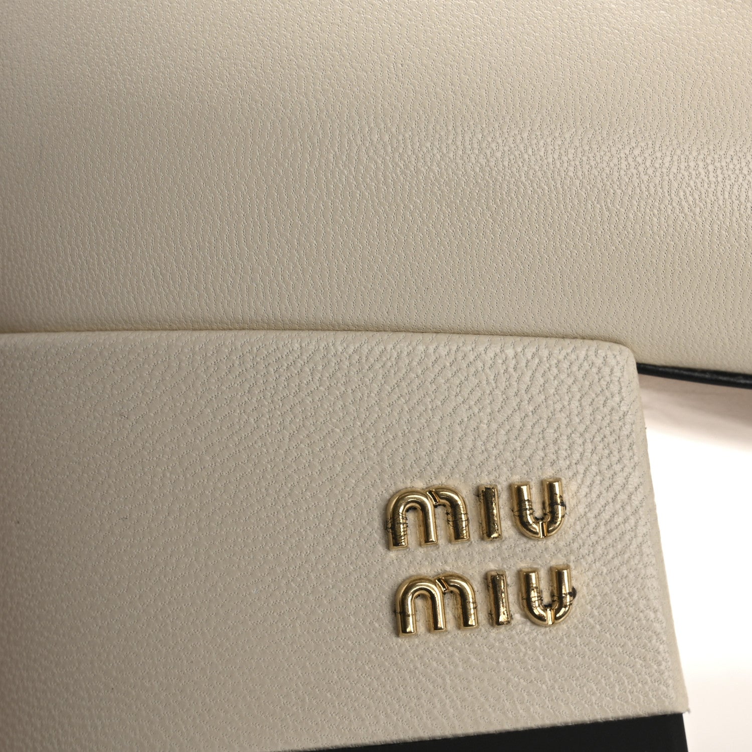 Miu Miu Nappa Mary Jane 40mm Pumps 37 Avorio Black 12 of 14