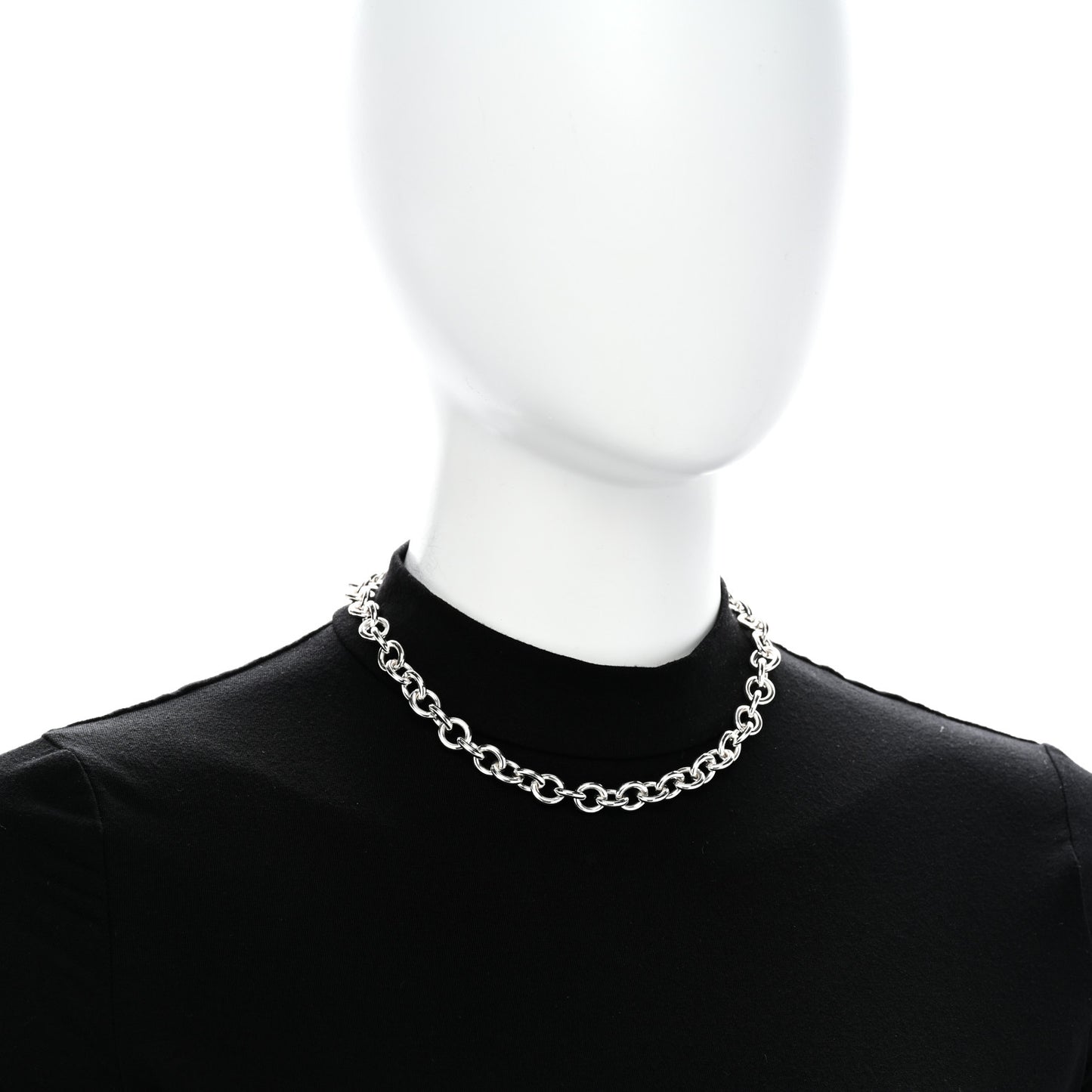 Sterling Silver Heart Tag Toggle Necklace