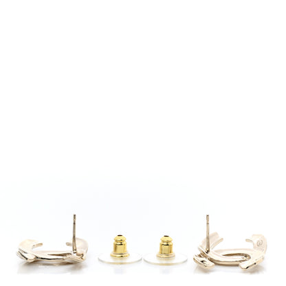 Chanel Metal CC Earrings Gold 3 of 5