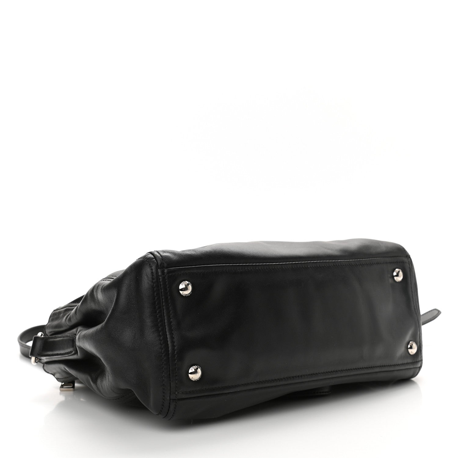 Prada Soft Calfskin Tote Black 4 of 12