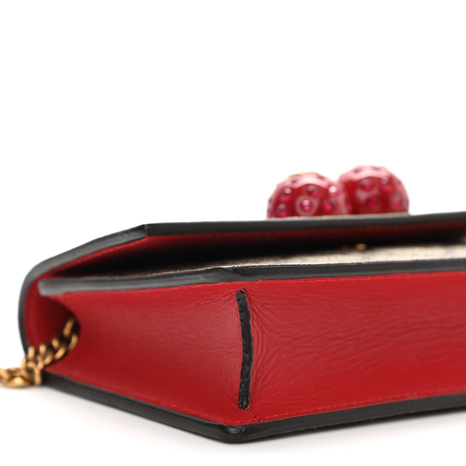 Gucci GG Supreme Monogram Mini Cherry Chain Bag 7 of 9
